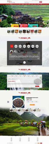 贵州山地旅游介绍html网页模板